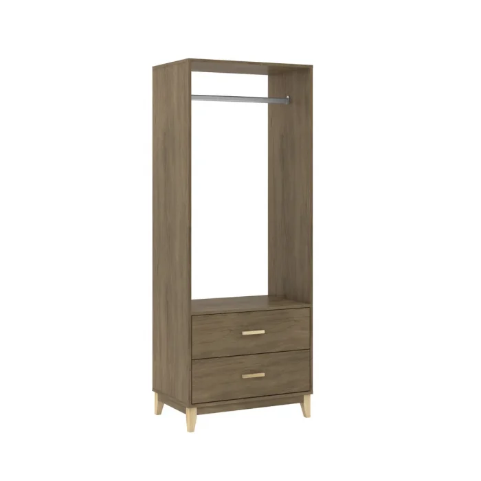 Armário Closet 2 Gavetas 700X1800X450 MM LEGNO