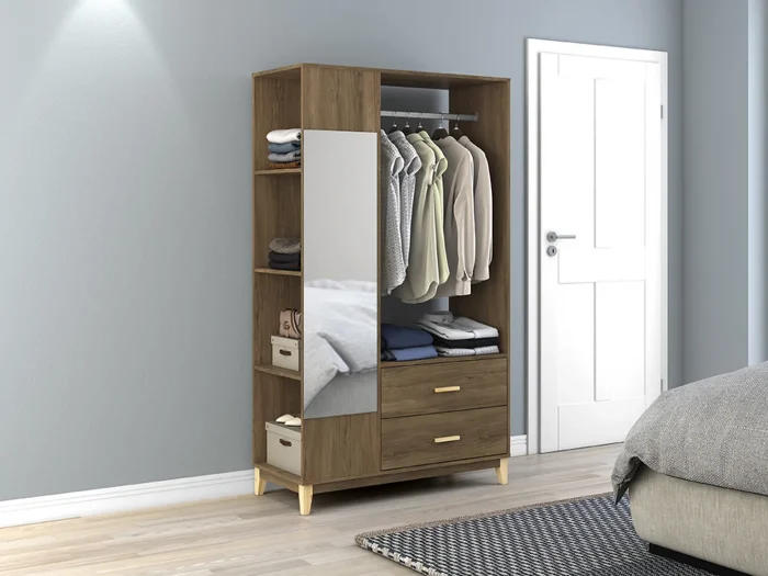 Armário Closet 2 Gavetas 1050X1800X450 MM LEGNO